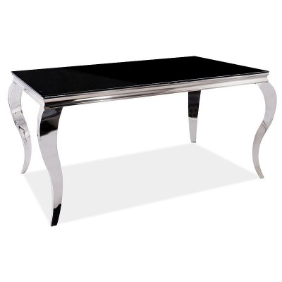 Стол обеденный SIGNAL PRINCE черный/хром 150/90